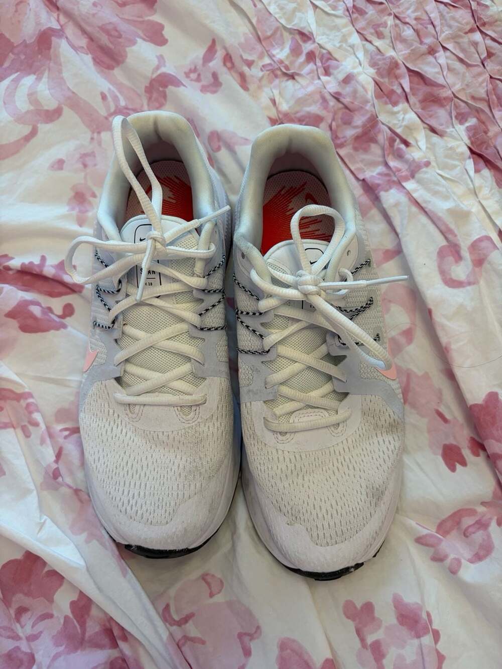 Nike Zoom Span 3 Size 9 White Pink Running Shoes CQ9267-105